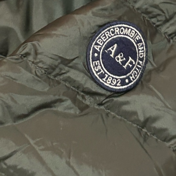 Abercrombie & Fitch 1892 Down Filled Quilted Faux Fur Hooded Parka Puffer - Picture 6 of 10